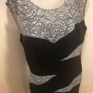 BCBG “Mathilde” blue and black dress, size 4